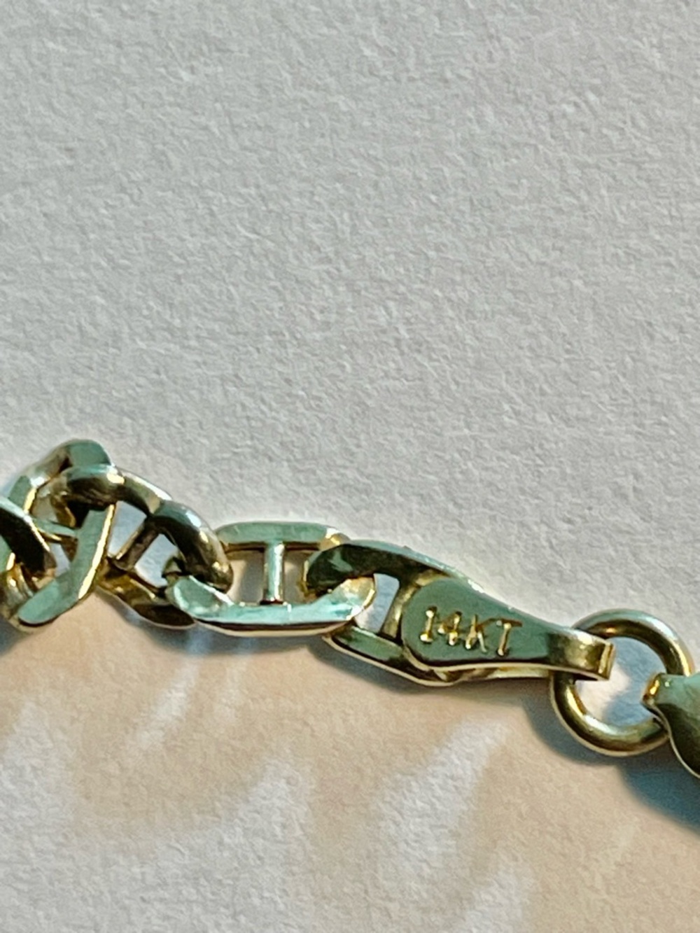 Solid Stamped 14KT 6.75”” yellow Gold Bracelet (broken) repairable? 1.84 grams - Picture 4 of 11